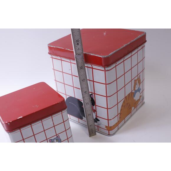 Funny Cats, Tin Box, Set of 2, Vandor, 1983, Japan, Container~ 241211-WH M-19-01 - Picture 3 of 5